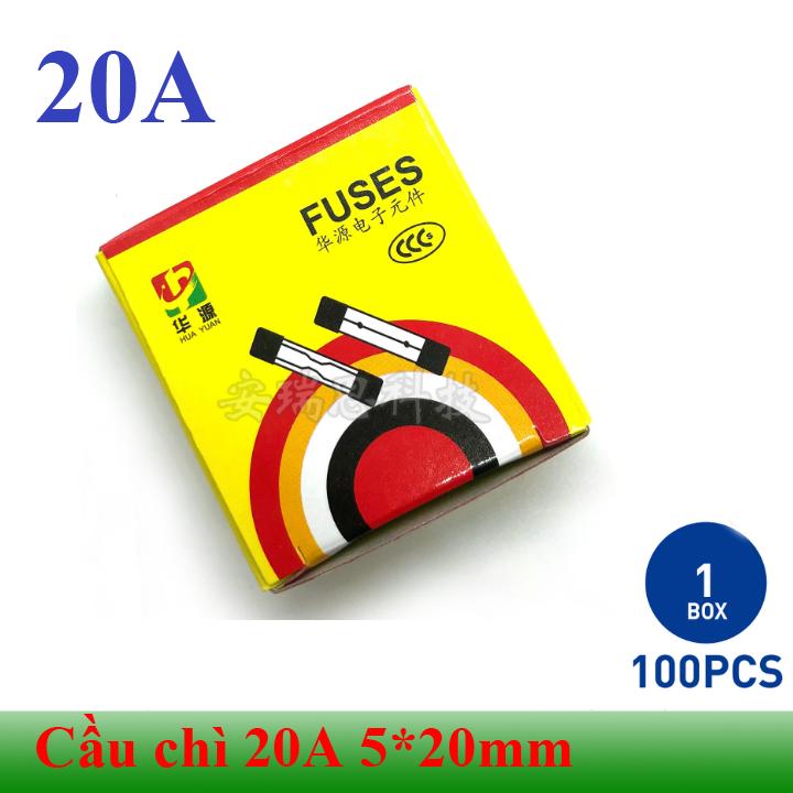 Cầu chì ống thủy tinh 20a cỡ 5*20mm