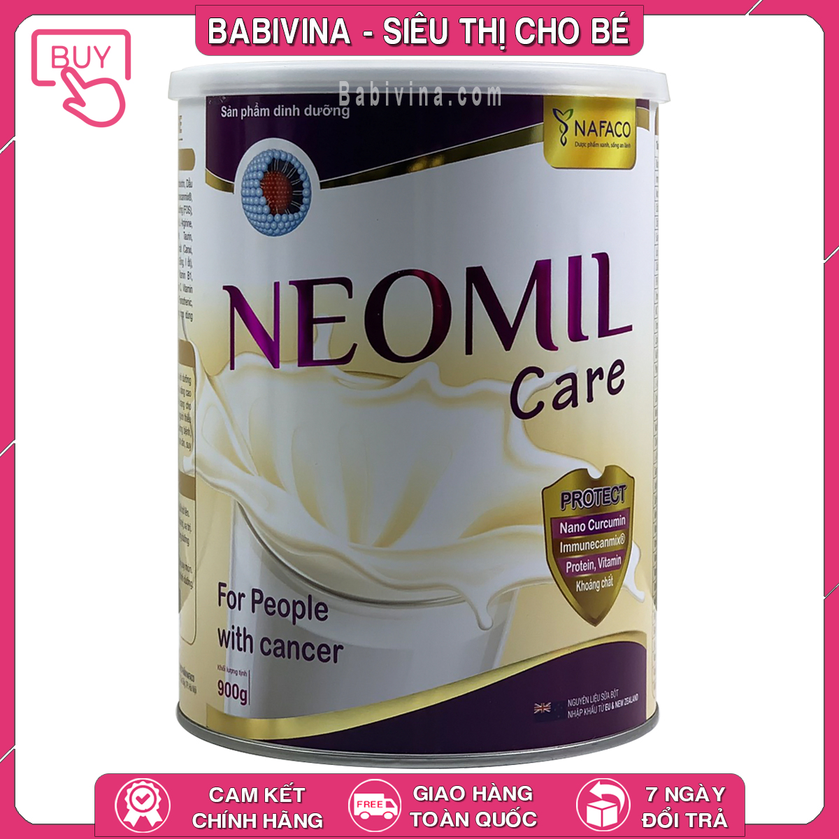 Sữa neomil care 900g | dinh dưỡng cho bệnh nhận ung thư, người dưỡng bệnh | date mới nhất, giá tốt nhất | babivina