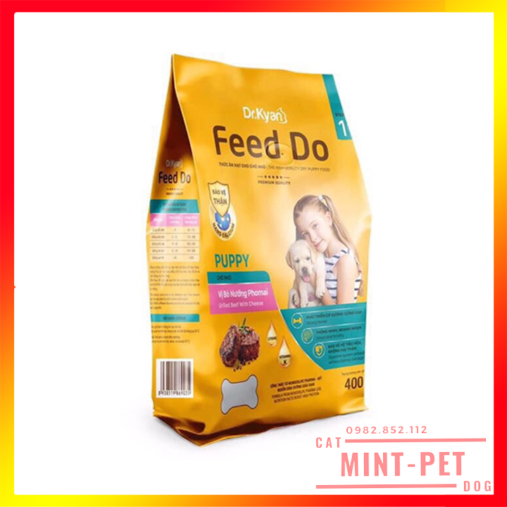 Thức Ăn Hạt Khô Cho Chó Nhỏ Feed Do Puppy – Vị Bò Nướng Phô Mai