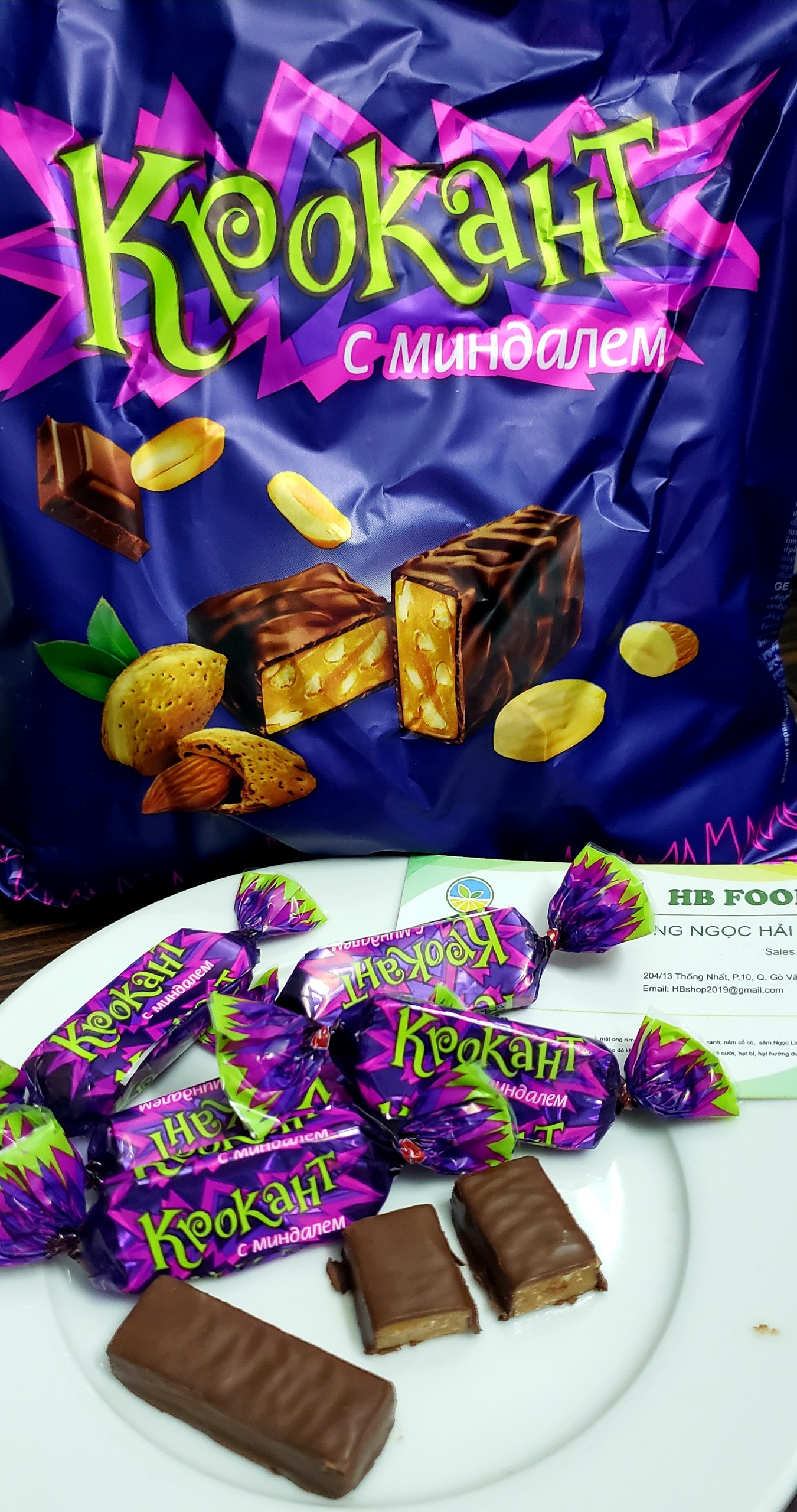 Kẹo socola hạnh nhân Kpokaht nhâp khẩu từ Nga- 500g date: 19/12/2024