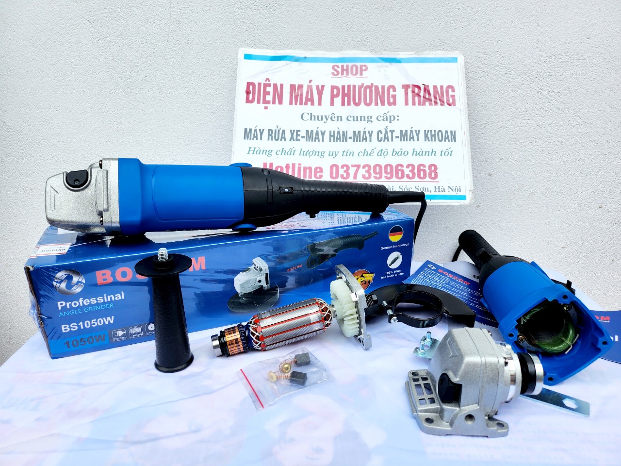 máy mài máy cắt cầm tây  có chỉnh tốc độ  CÔNG SUẤT 1050W TẶNG 1 ĐÔI CHỔI THAN  BẢO HÀNH 12 THÁNG