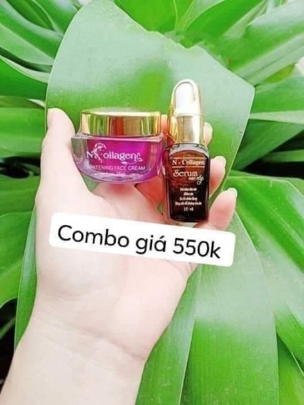 [HCM]kem face tím & serum lạnh