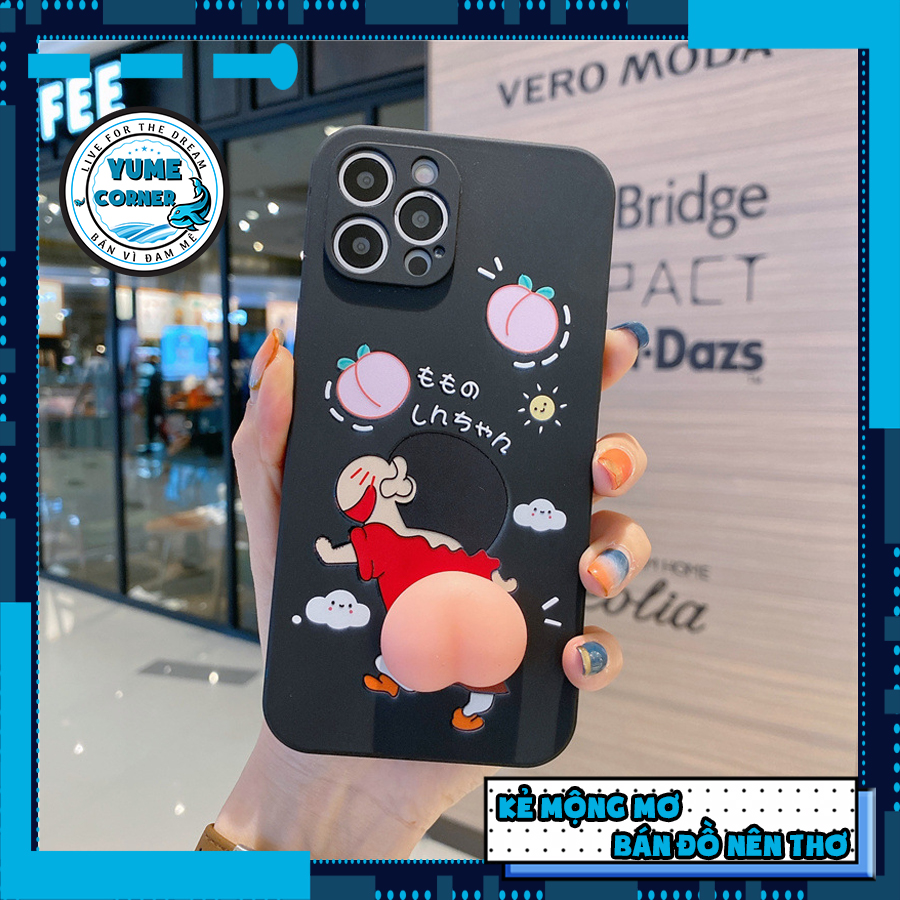 [HCM]Ốp lưng iPhone Shin cậu bé bút chì 3D ngộ nghĩnh Hàng Có Sẵn cho iPhone 7Plus/8Plus/X/XsMax/11/11Pro/11ProMax/12/12Pro/12ProMax