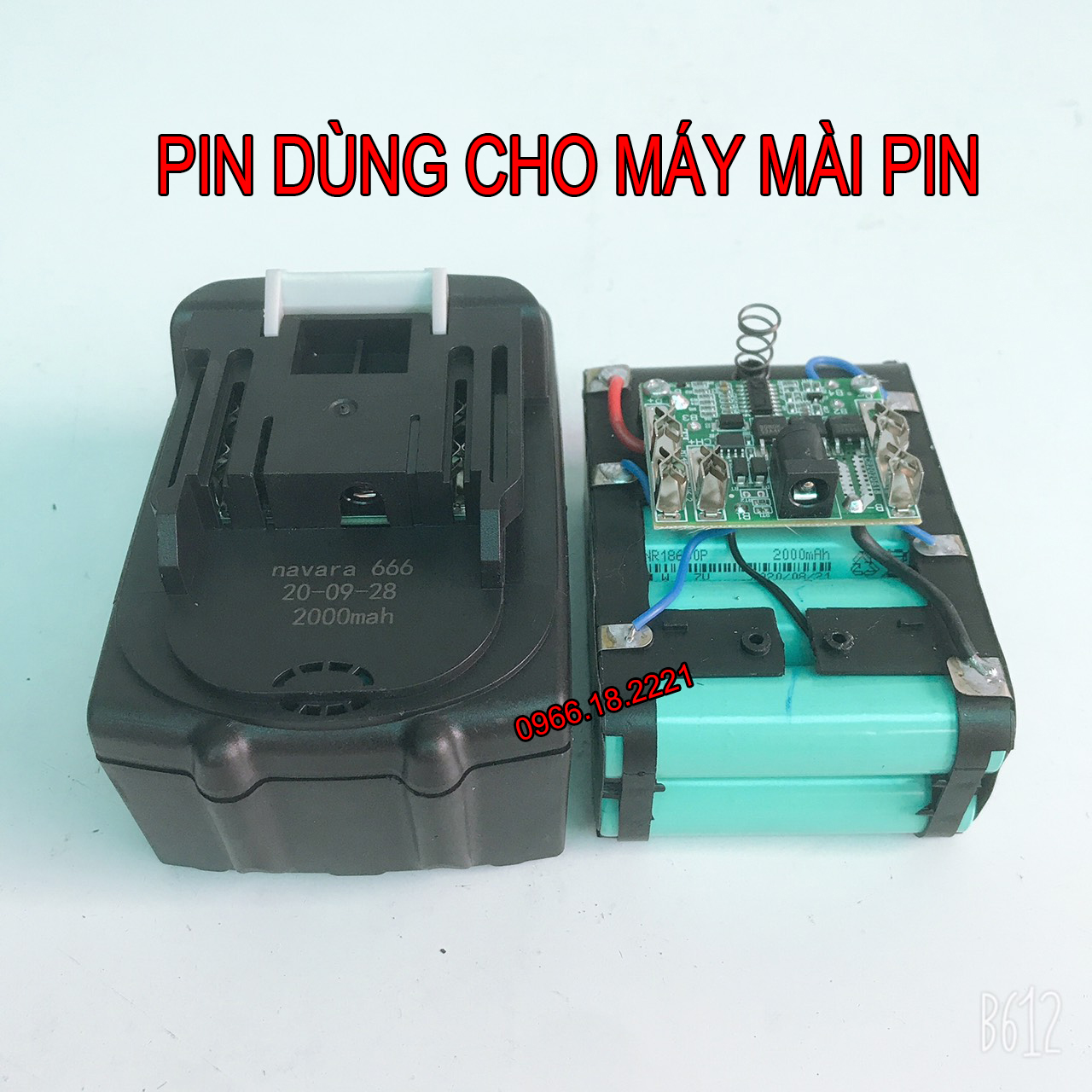 Pin máy mài pin máy cắt Makita 10 cell - 20000mAh Navara VỎ ĐEN