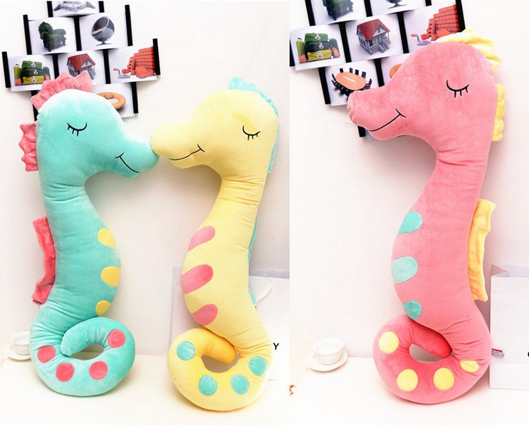 Gấu Bông Gối Ôm Cá Ngựa - Cá Ngựa Nhồi Bông Cao Cấp