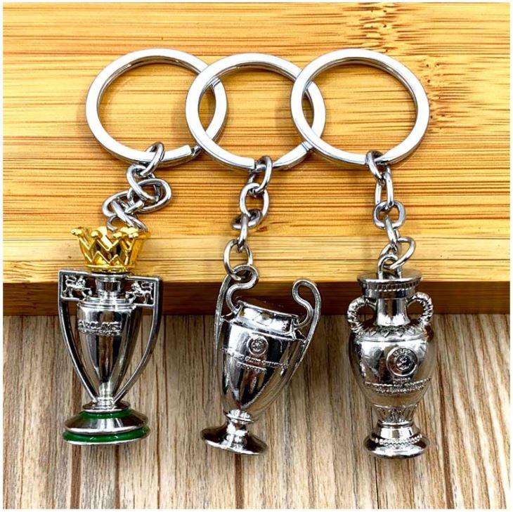 Móc khóa cup Ngoại hạng anh, Cup C1, Cup vàng inox cao cấp, quà tặng bạn bè - LiDO Sports