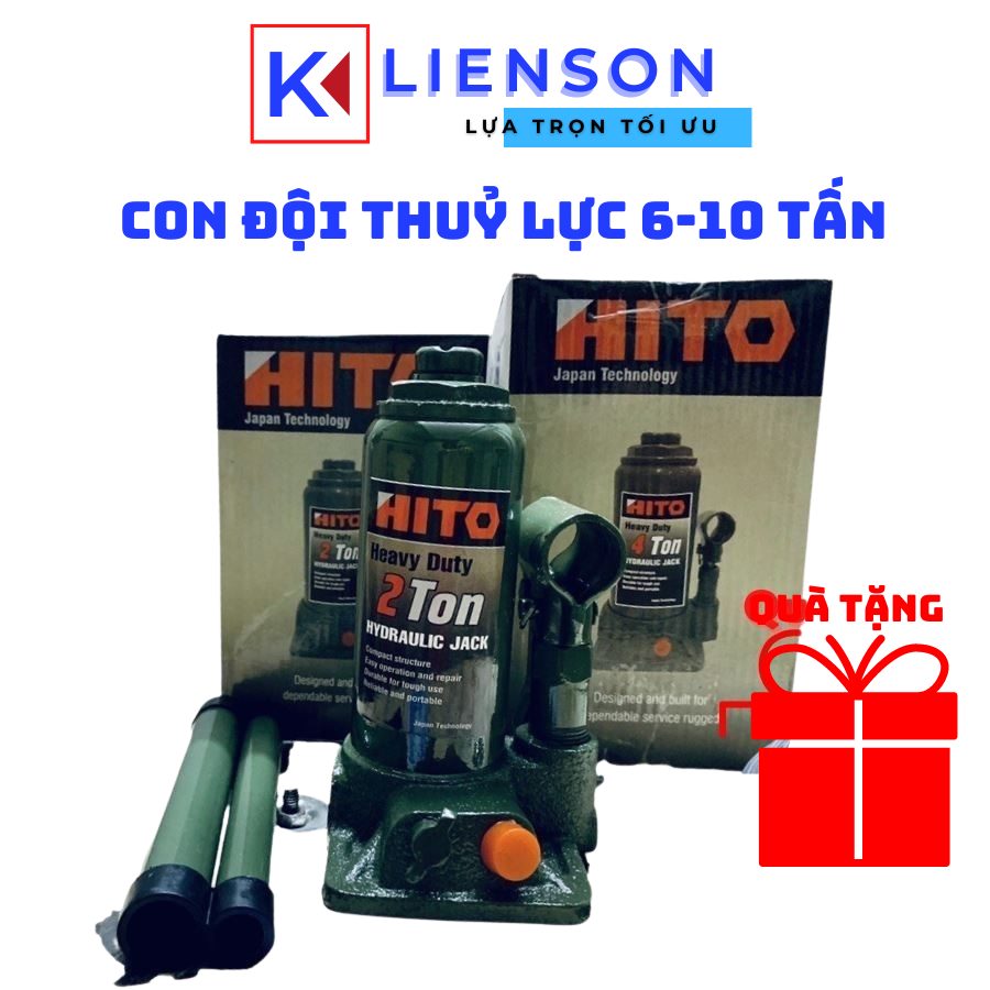 Con đội thủy lực, kích thủy lực hito 6 tấn 10 tấn - cơ khí liên sơn