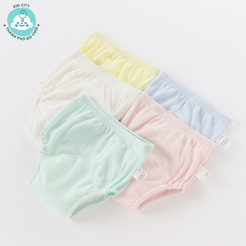 Set 5 quần bỏ bỉm 6 lớp kid city cho bé từ 4-17kg.