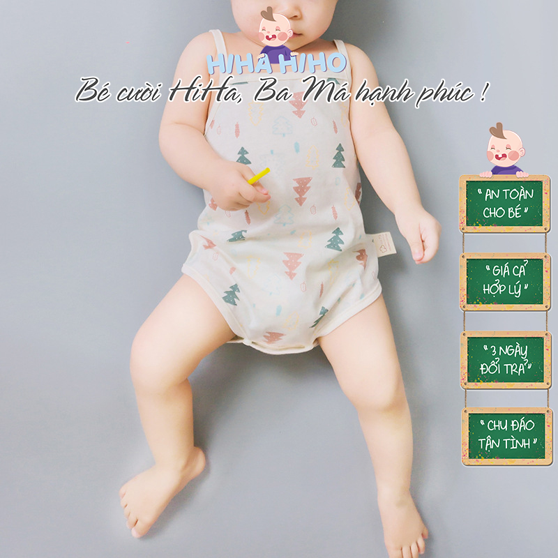 Bộ body cho bé hai dây cotton hữu cơ-hihahiho-body cho bé gái-body suit-đồ sơ sinh bé gái-đồ bé gái sơ sinh-đồ sơ sinh-đồ em bé sơ sinh-đồ cho bé gái-đồ bé gái-quần áo trẻ em gái-combo đồ sơ sinh