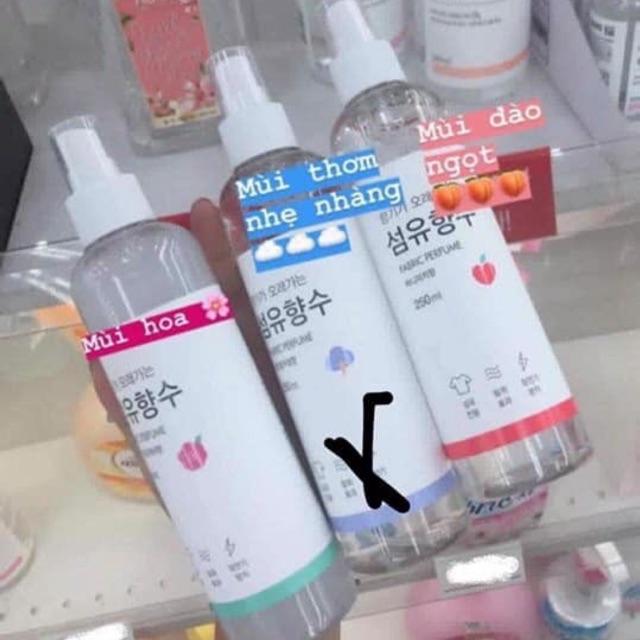 Xịt thơm quần áo daiso hàn quốc