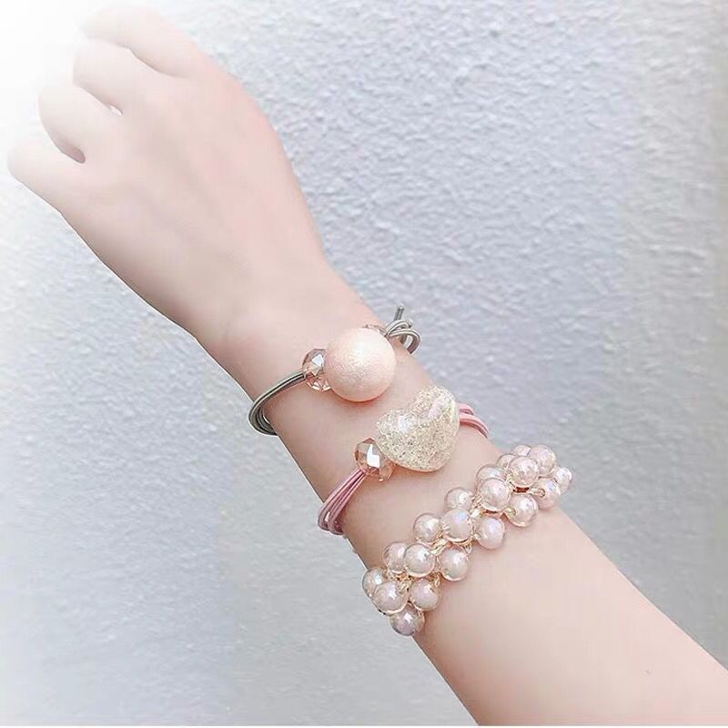 BỘ 3 DÂY CỘT TÓC HÀN QUỐC [ Cột tóc nữ #Cột tóc đẹp #Buộc tóc dễ thương #Buộc tóc nữ cute #Chun buộc tóc #Thun buộc tóc #Dây thun cột tóc]