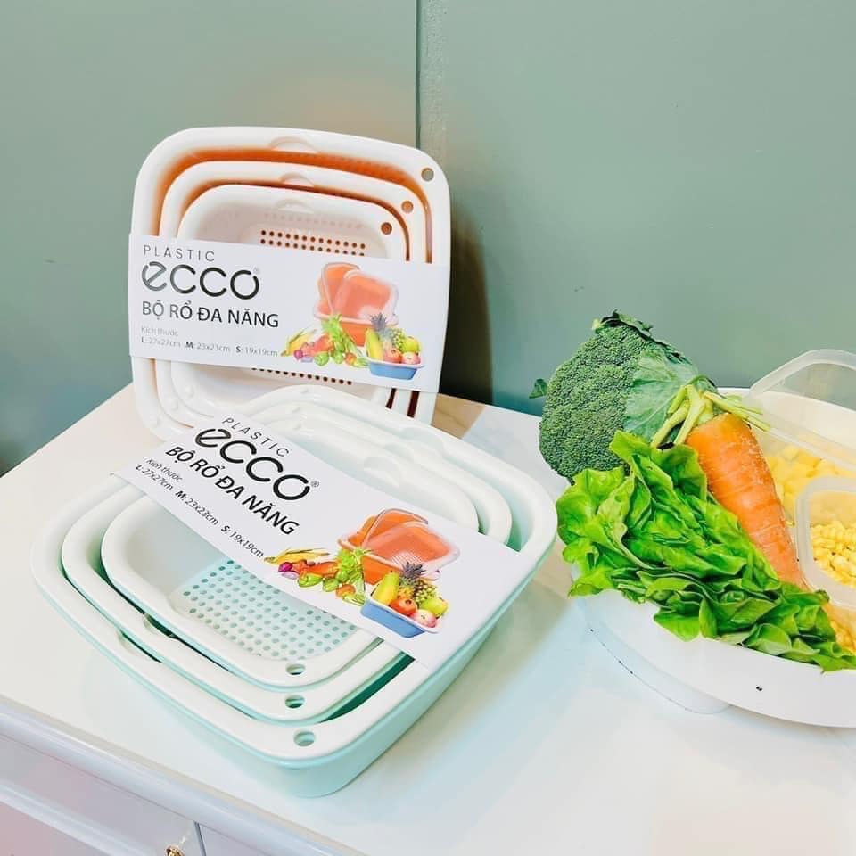 Set rổ 6 món ecco ❌ bộ rổ đa năng ❌ kèm chậu