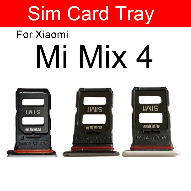CW Sim Card Tray For Xiaomi Mi Mix 4 Slot Micro SD Reader Holder Adapter