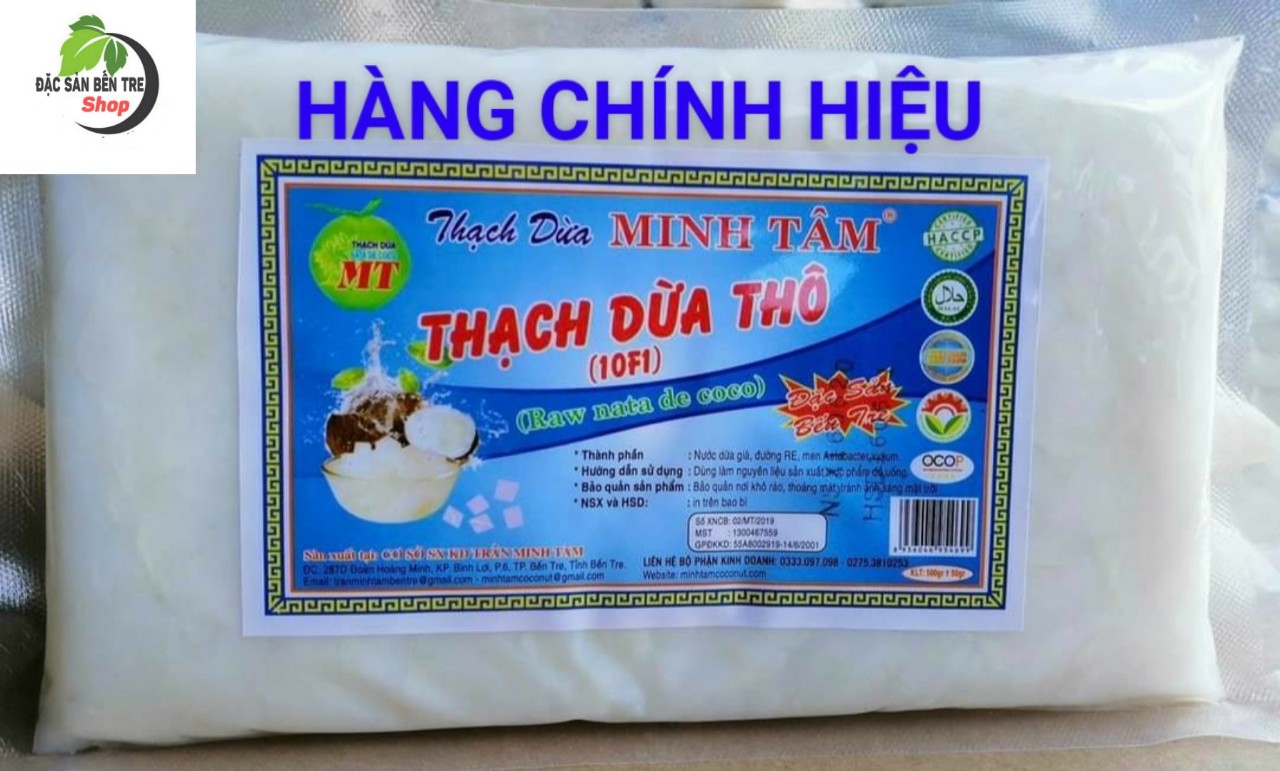 1kg thạch dừa thô minh tâm xuất khẩu +- đặc sản bến tre shop