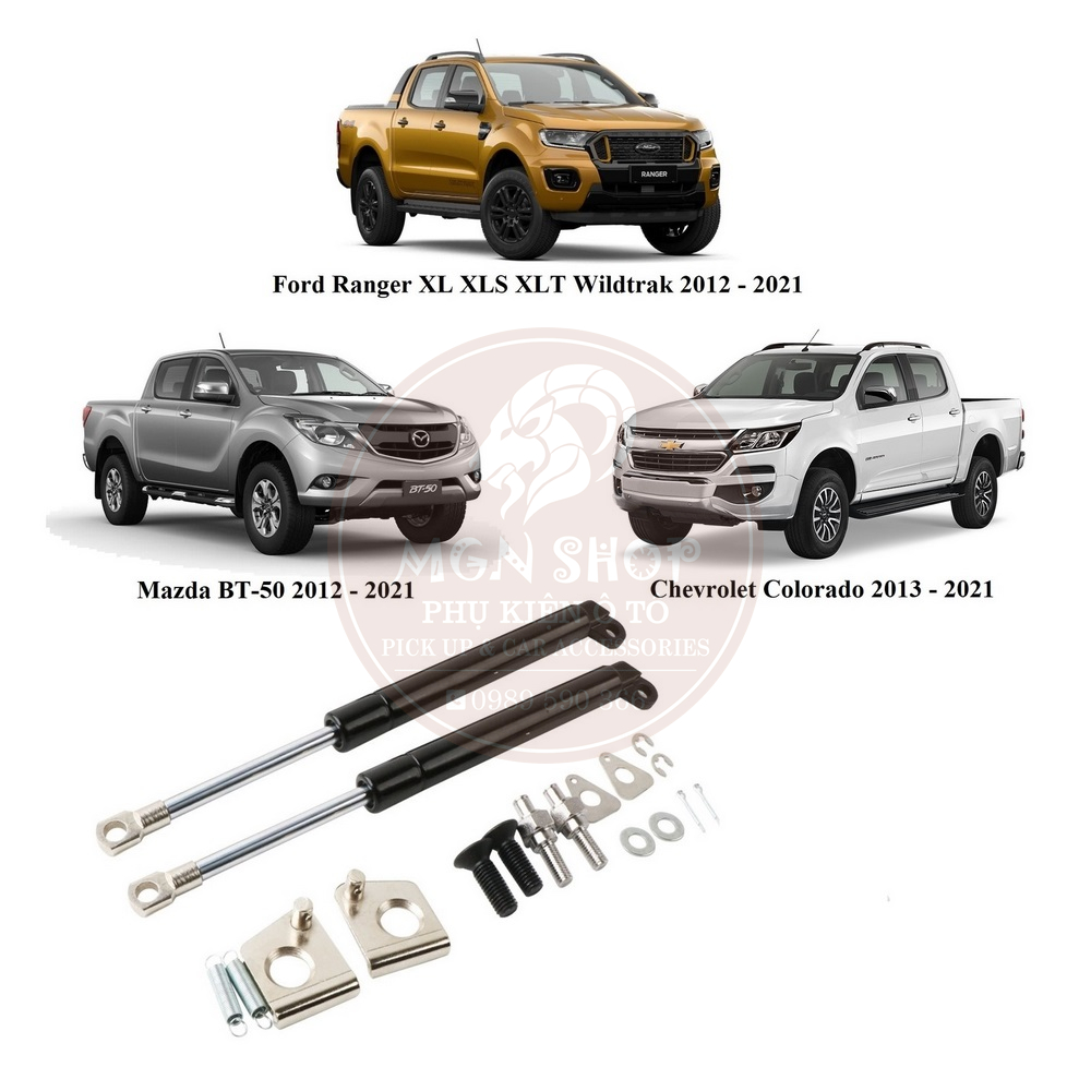 [Ty thủy lực] [Ford Ranger 2012 - 2021] [Mazda BT-50] [Chevrolet Colorado] hãm cốp thùng