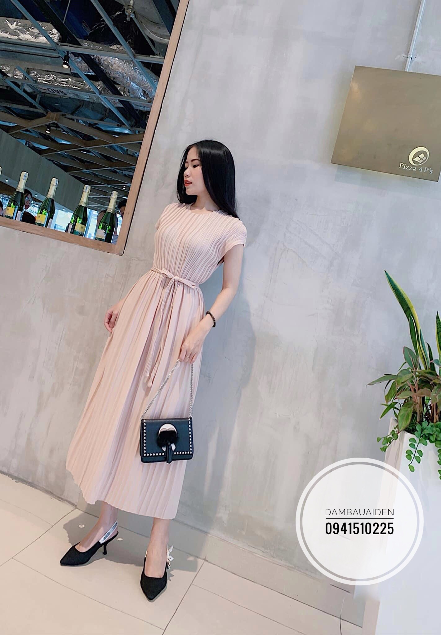 Váy bầu đẹp dáng dài aidenshop đầm bầu thời trang 40-80kg