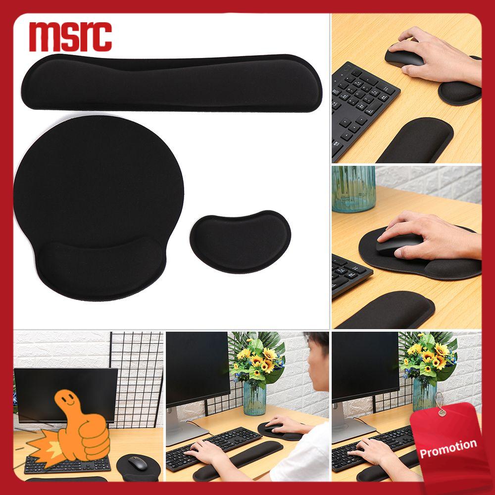 Mút Xốp Nhớ MSRC Bộ Miếng Lót Chuột Kê Cổ Tay Chống Trượt Hỗ Trợ Tay, Miếng Đệm Bàn Phím Miếng Lót Chuột, Máy Tính Xách Tay Các Bộ Phận