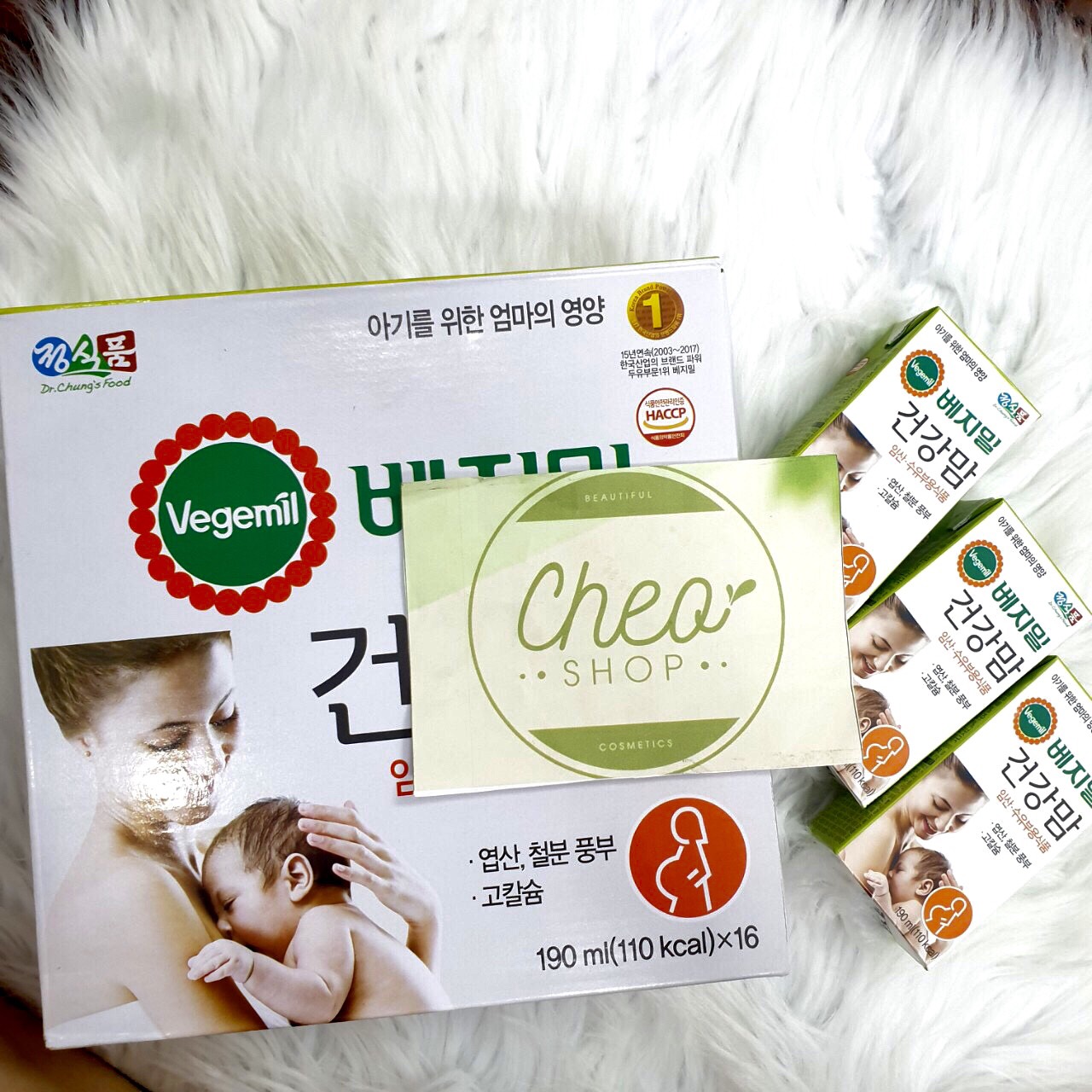 Sữa hạt dinh dưỡng cho bà bầu Vegemil hàn quốc thùng 16 hộp