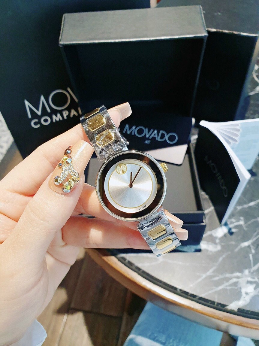 Đồng hồ nữ movado kính gương hàng cao cấp