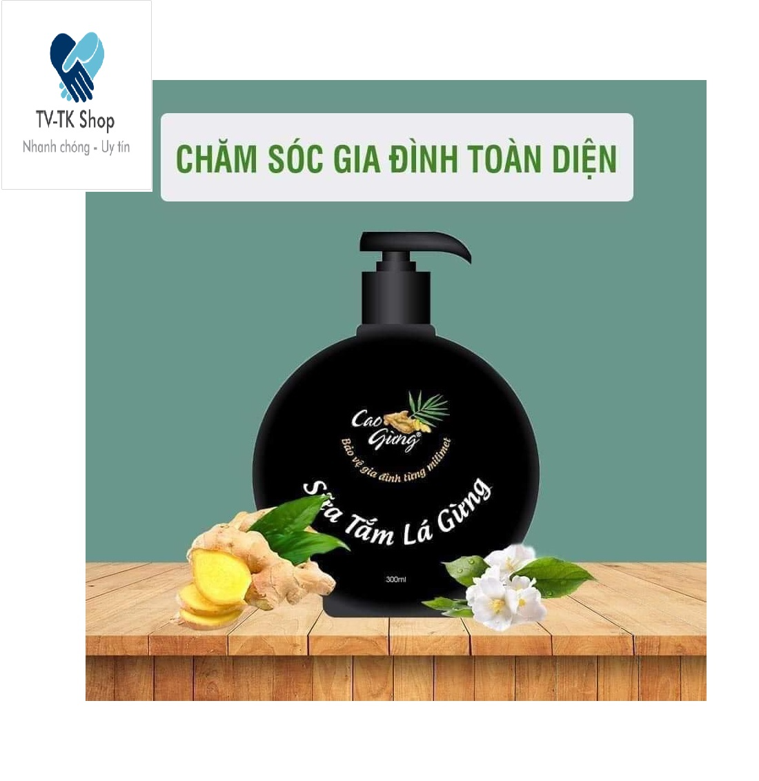 Sữa tắm trắng da lá cao gừng cao cấp - mẫu mới
