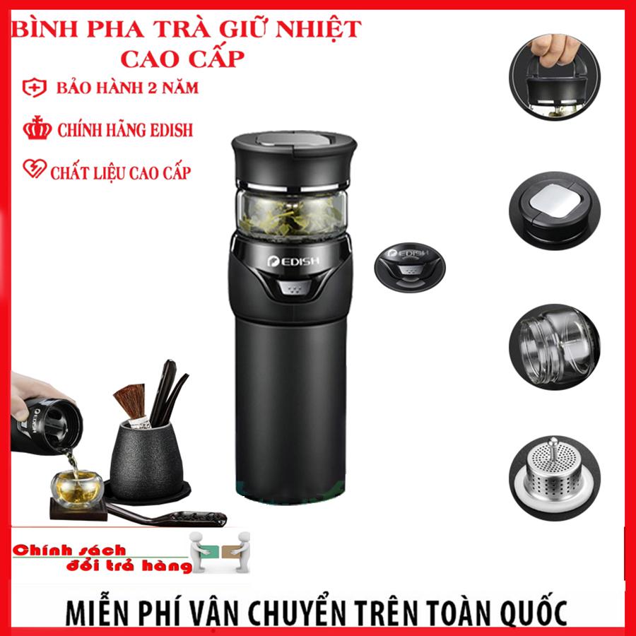 Bình Giữ Nhiệt - Bình Pha Trà Giữ Nhiệt Edish Inox 304 Cao Cấp. Công Nghệ Kháng Khuẩn Đức - Thiết Kế Sang Trọng, Pha Trà Nhanh, Giữ Nhiệt Lâu - PHÂN PHỐI VÀ BẢO HÀNH TRÊN TOÀN QUỐC BỞI HOT TREND SG.