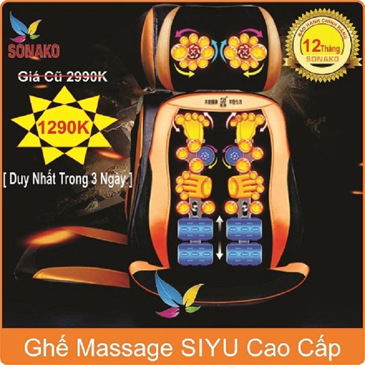 [GIÁ SỐC 03 NGÀY] Ghế Massage toàn thân SIYI (Đệm ghế), Ghế Massage, Ghế Massa, Ghế Massage văn phòng, Ghế Massage giá rẻ, ghế massage toàn thân loại nào tốt, hướng dẫn sử dụng ghế massage, Ghế Massa giá rẻ, Ghế matxa- Sonako