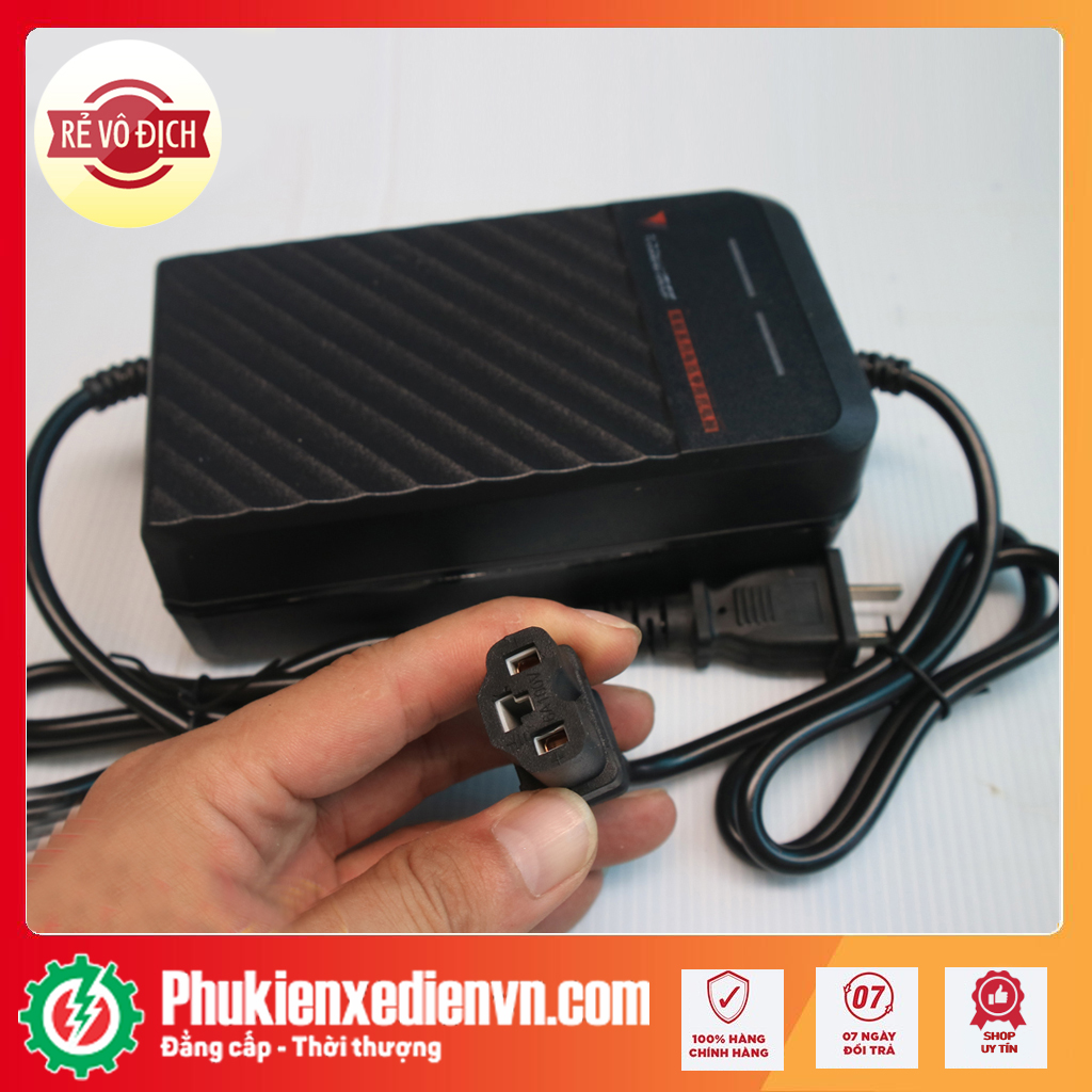 Sạc Xe Điện, xe máy điện các loại Chân Vuông cao cấp, phụ tùng xe đạp điện bảo hành 12 tháng