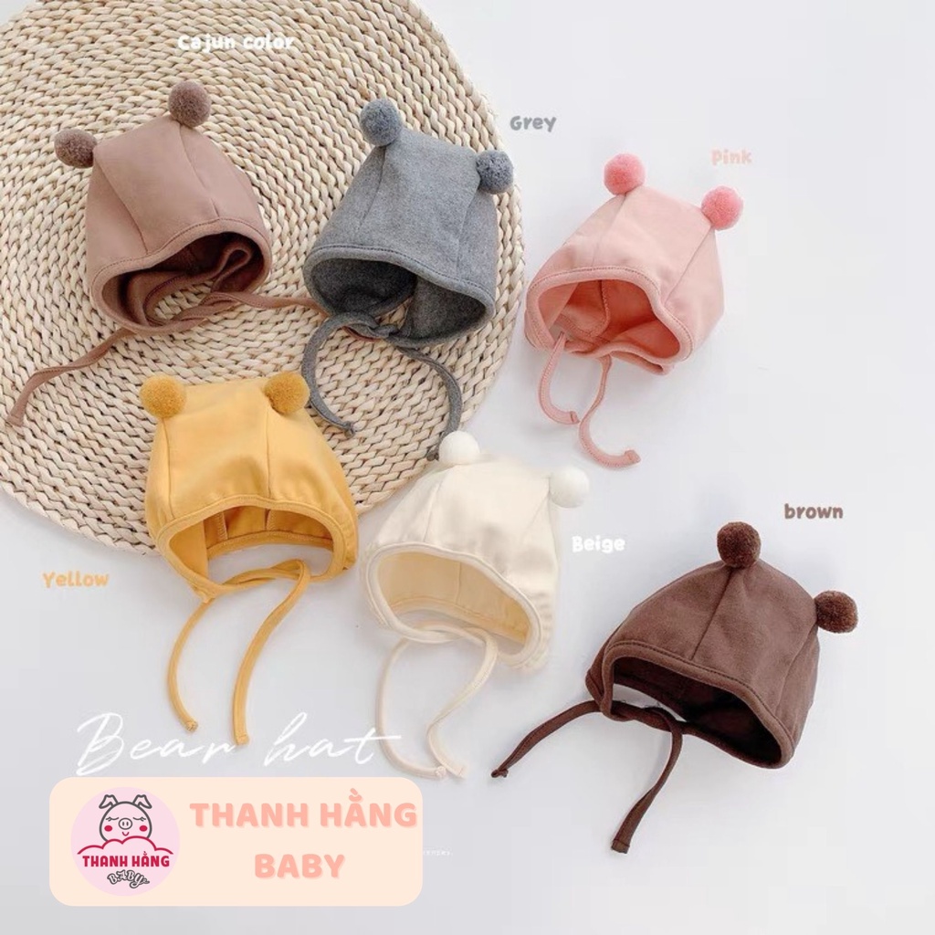 Mũ sơ sinh mũ cho bé sơ sinh thanh hằng baby 0 - 12 tháng