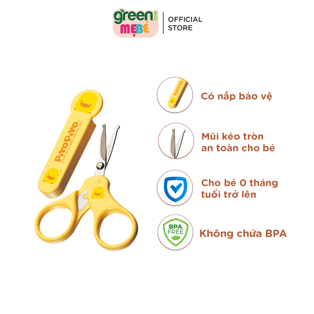 Kéo cắt móng tay Piyo Piyo an toàn cho trẻ sơ sinh