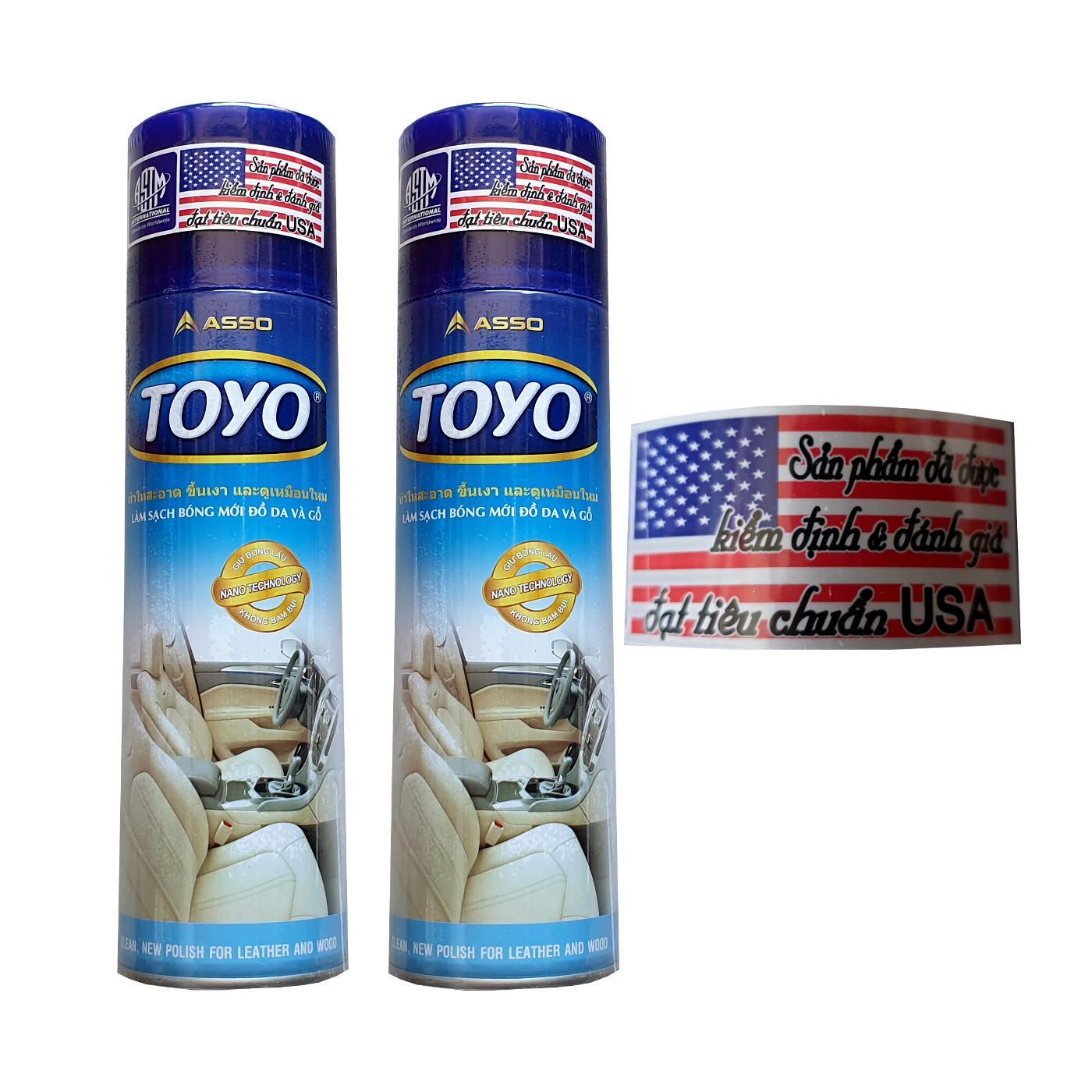 [HCM]Chai xịt tẩy làm mới làm sạch đồ da - đồ gỗ hiệu toyo 500ml hàng mỹ thái