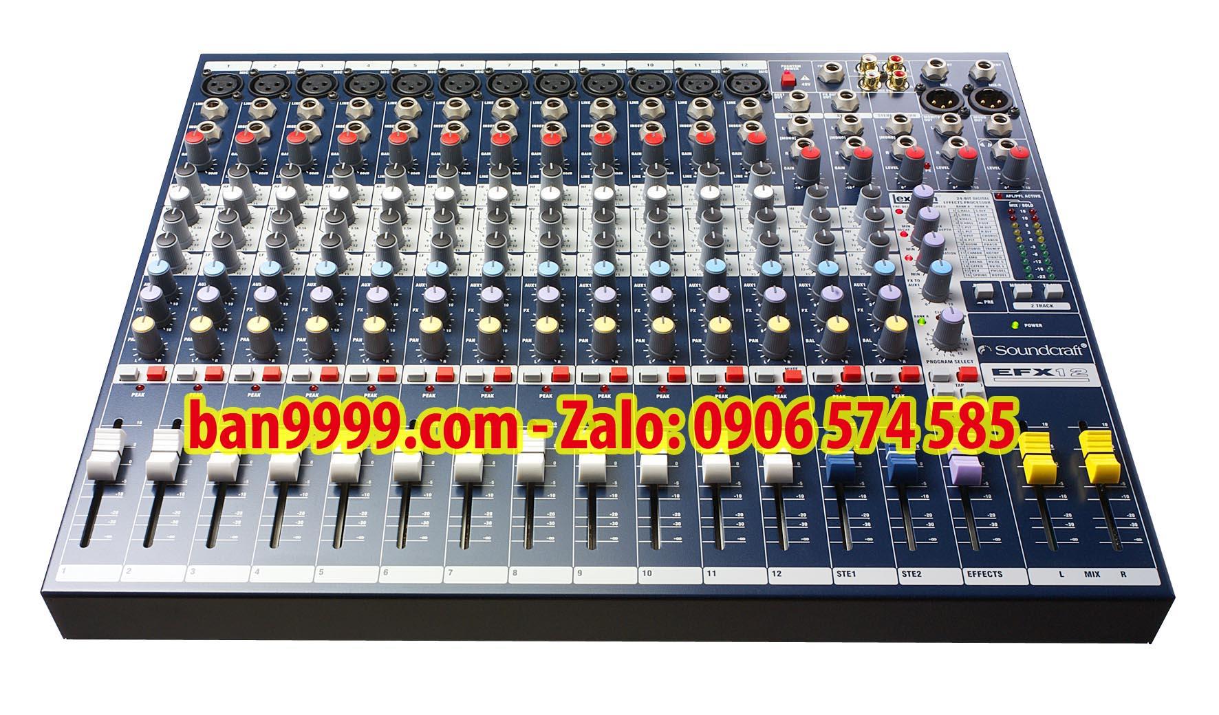 Mixer sound caft efx12 - bàn echo soundcraft efx12 bàn trộn âm thanh sound caft efx12