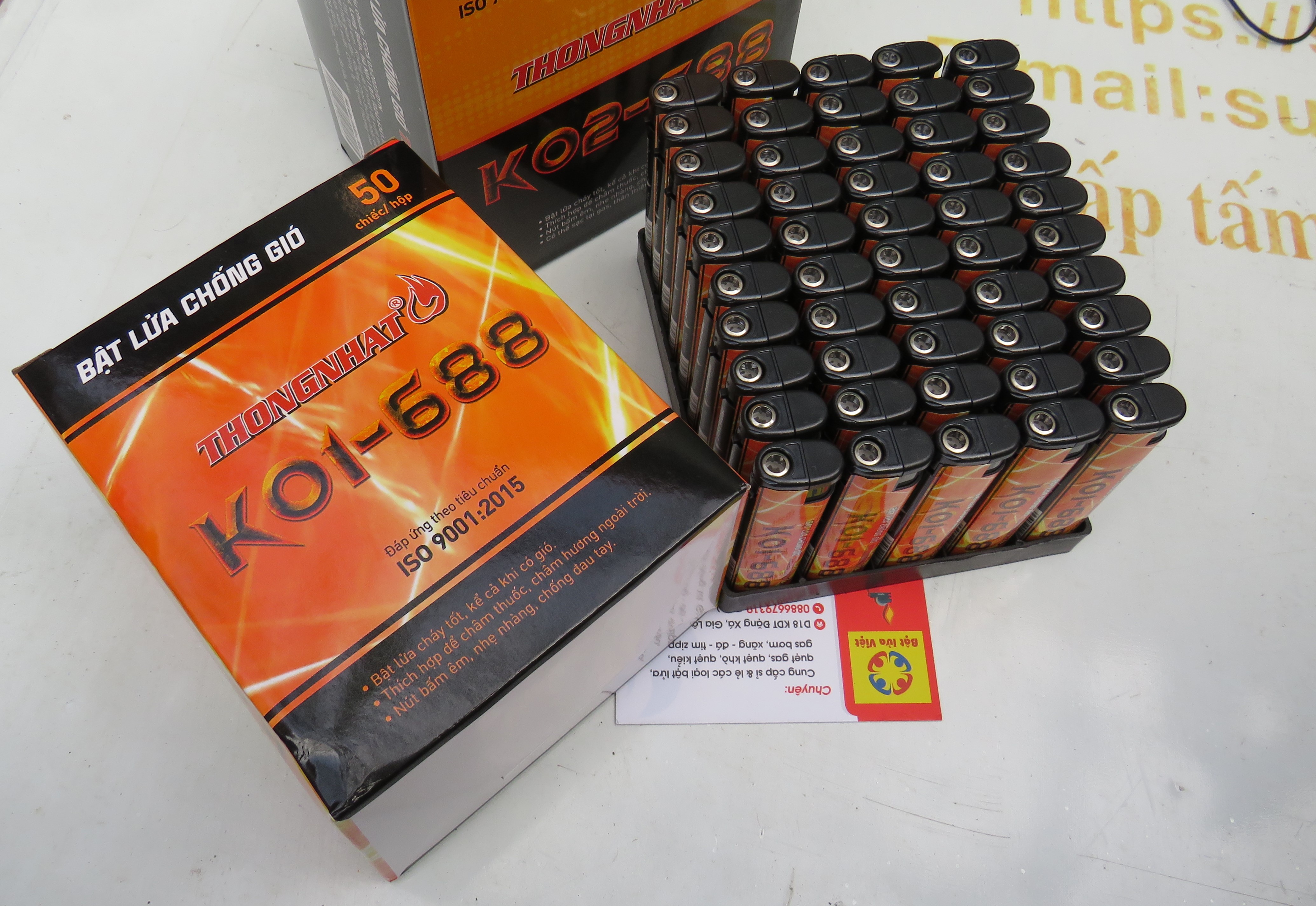 Bật lửa khò Thống Nhất K01-668, Hộp quẹt khè điện tử chống gió Thống Nhất 668