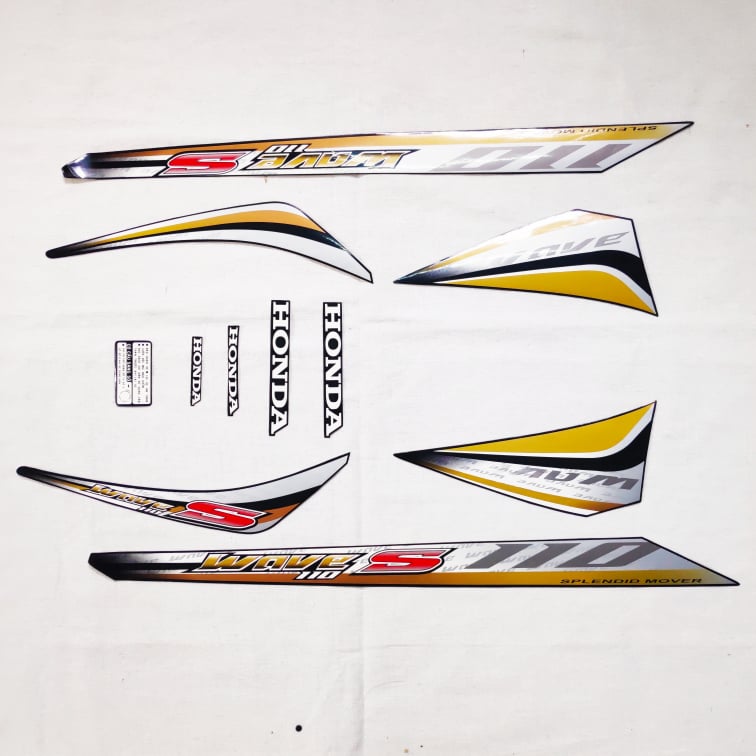 [FULL] TEM TRANG TRÍ CHO DÒNG XE WAVE S110 3 LỚP (MÀU ĐEN)