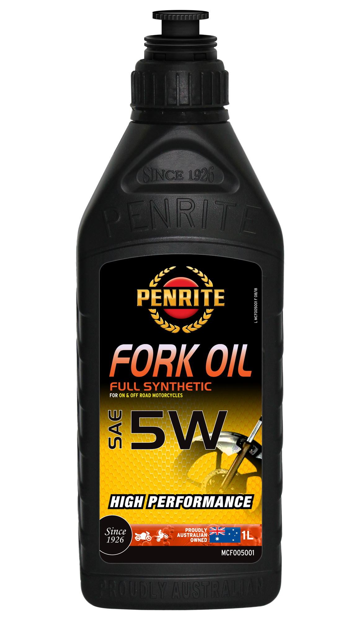 Dầu phuộc nhún penrite mc fork oil 5w full synthetic dầu phuộc nhún xe máy hàng chính hãng úc 1l