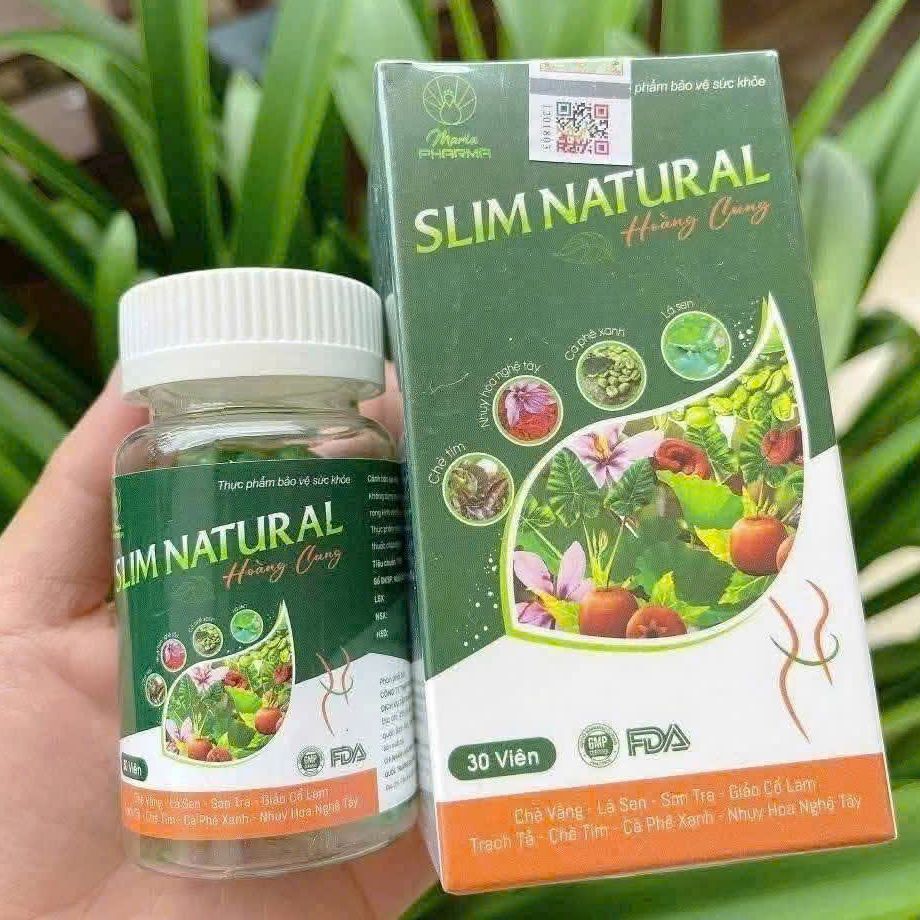 (Hàng mới về) Giảm cân Hoàng Cung Slim Natural hộp 30 viên