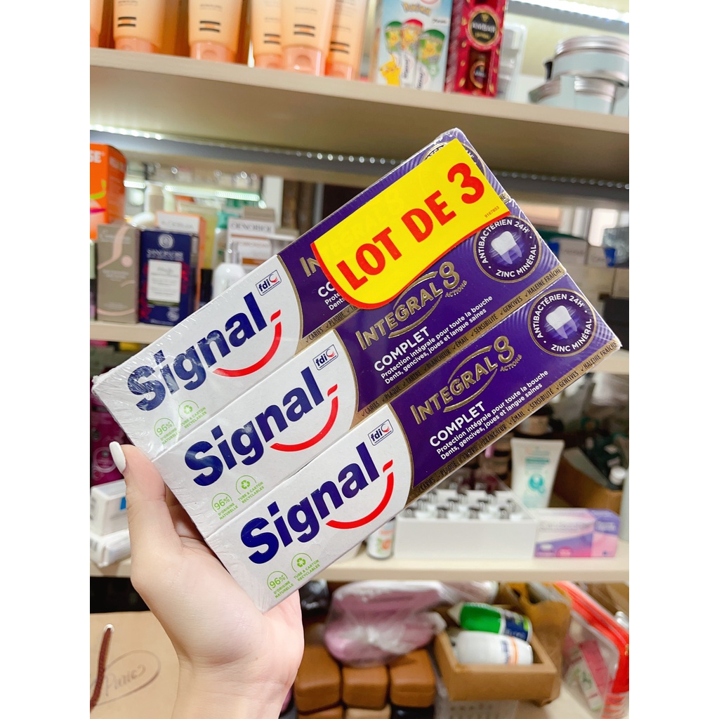 Kem đánh răng signal integral 8 tuýp 75ml