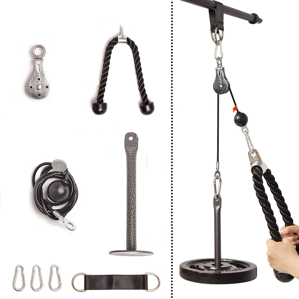  Bộ Dây Cáp Ròng Rọc Tập Gym Tại Nhà Tiện Lợi 