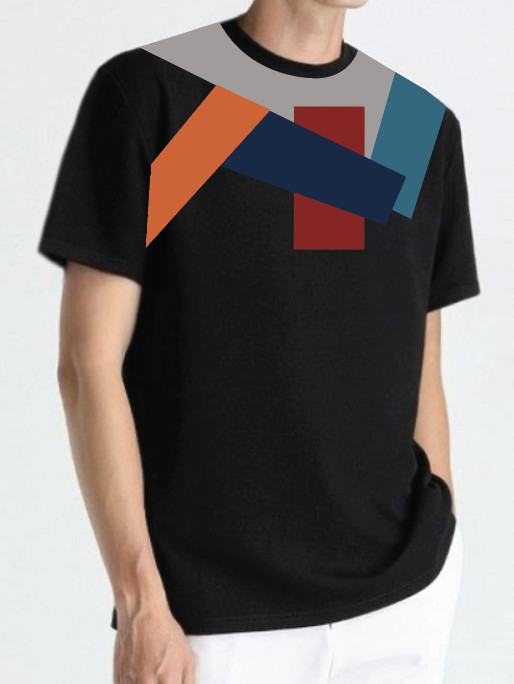 Áo thun nam cổ tròn belluni cao cấp t-shirt color block - pm4