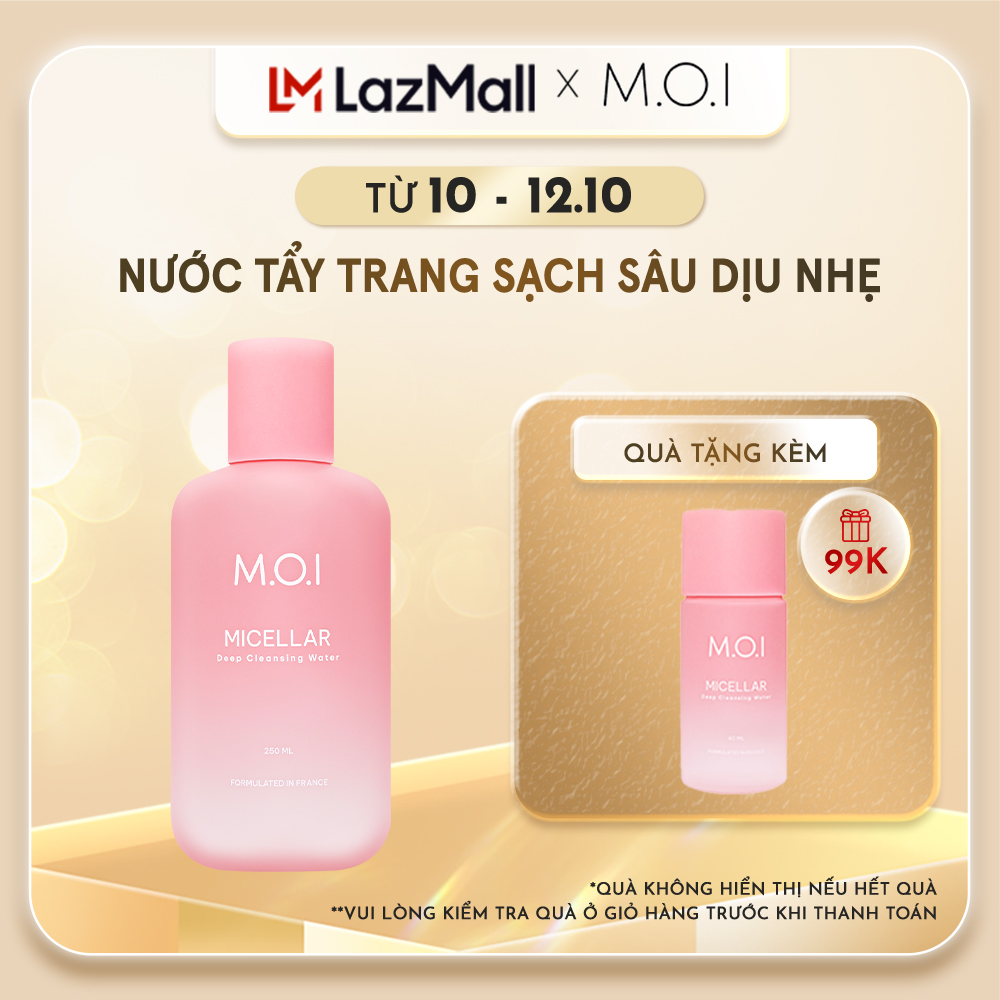 Nước tẩy trang sạch sâu dịu nhẹ M.O.I 250ml