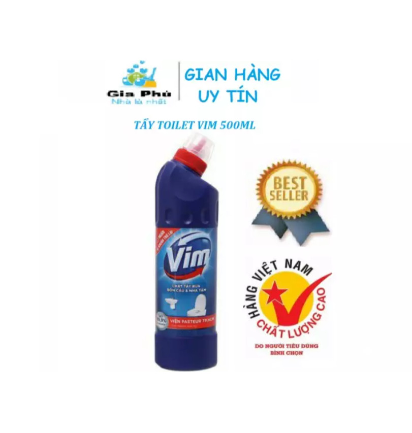 Nước tẩy toilet vim 500ml gia phú