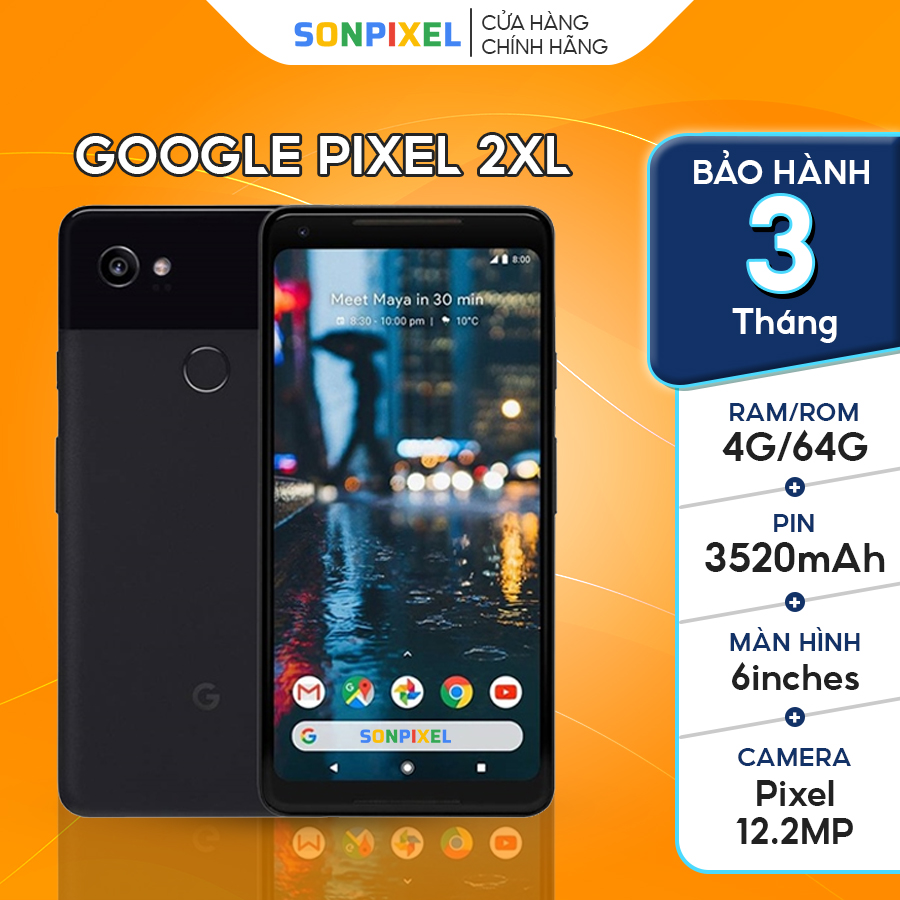 Điện Thoại Google Pixel 2 XL SnapDragon 835 4GB/64Gb Likenew, SonPixel.