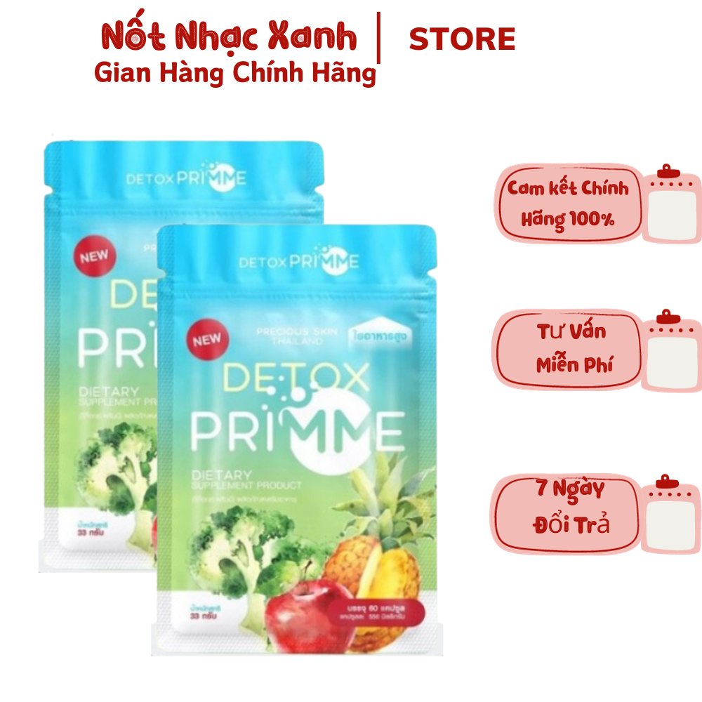 Viên uống Detox khử mỡ giảm cân thải độc Primme