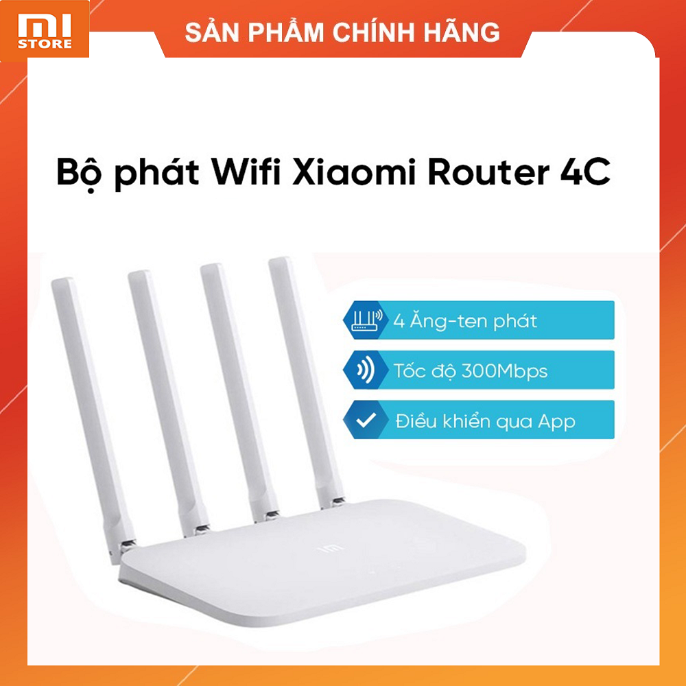 Bộ phát wifi xiaomi router 4c - xiaomi modem wifi xiaomi 4c 4 râu router r4cm