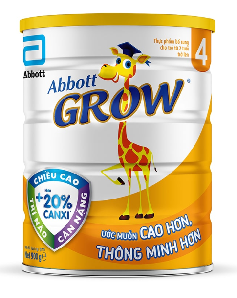 Sữa Abbott Grow 4 900g trên 2 tuổi