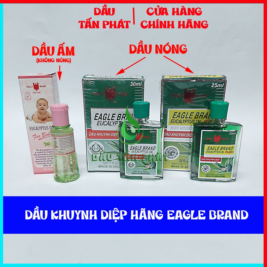 Dầu khuynh diệp con ó 25ml /30ml singapore bán chạy