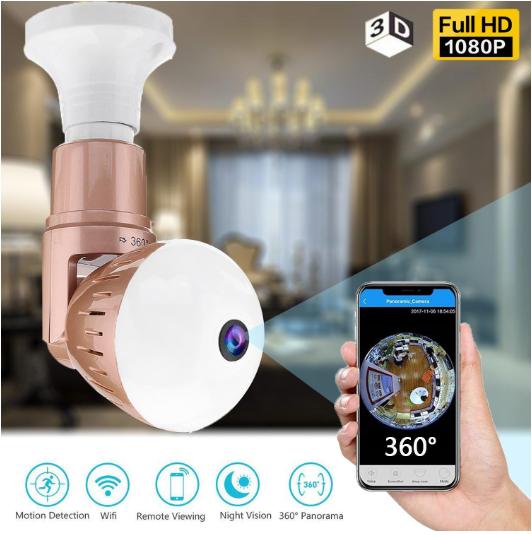 It smart camera wifi bóng đèn-hình ảnh full hd 1080p- âm thanh chân thực