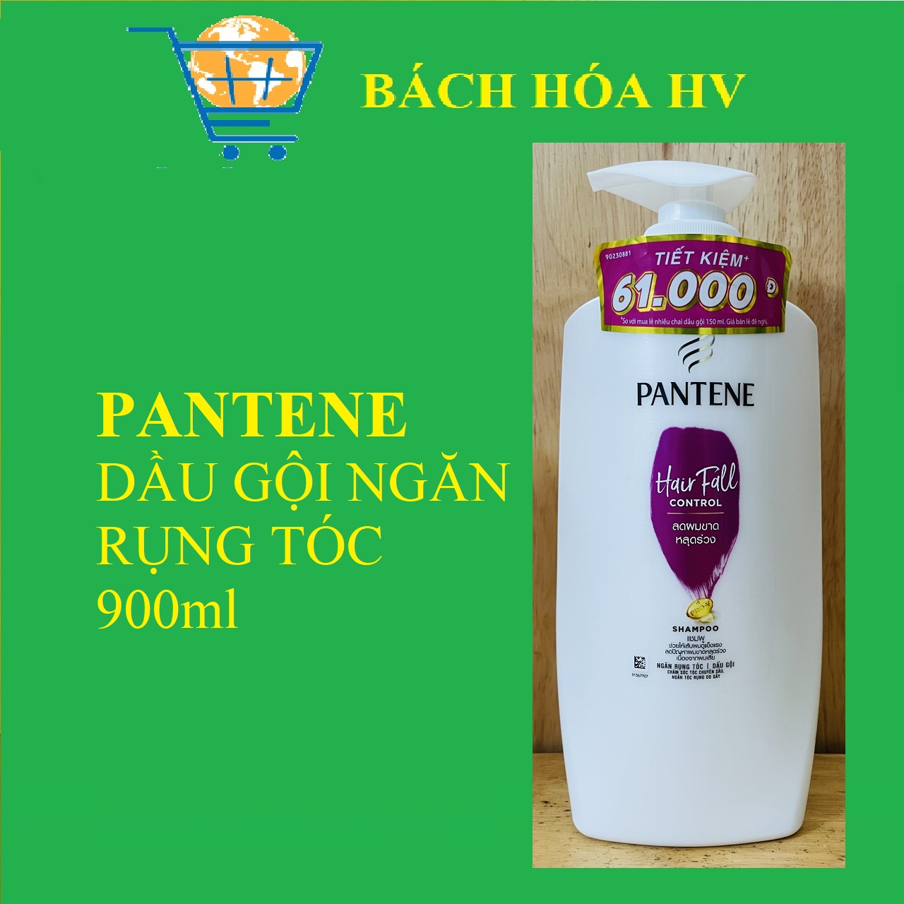 Pantene gội 900ml - bach hoa hv