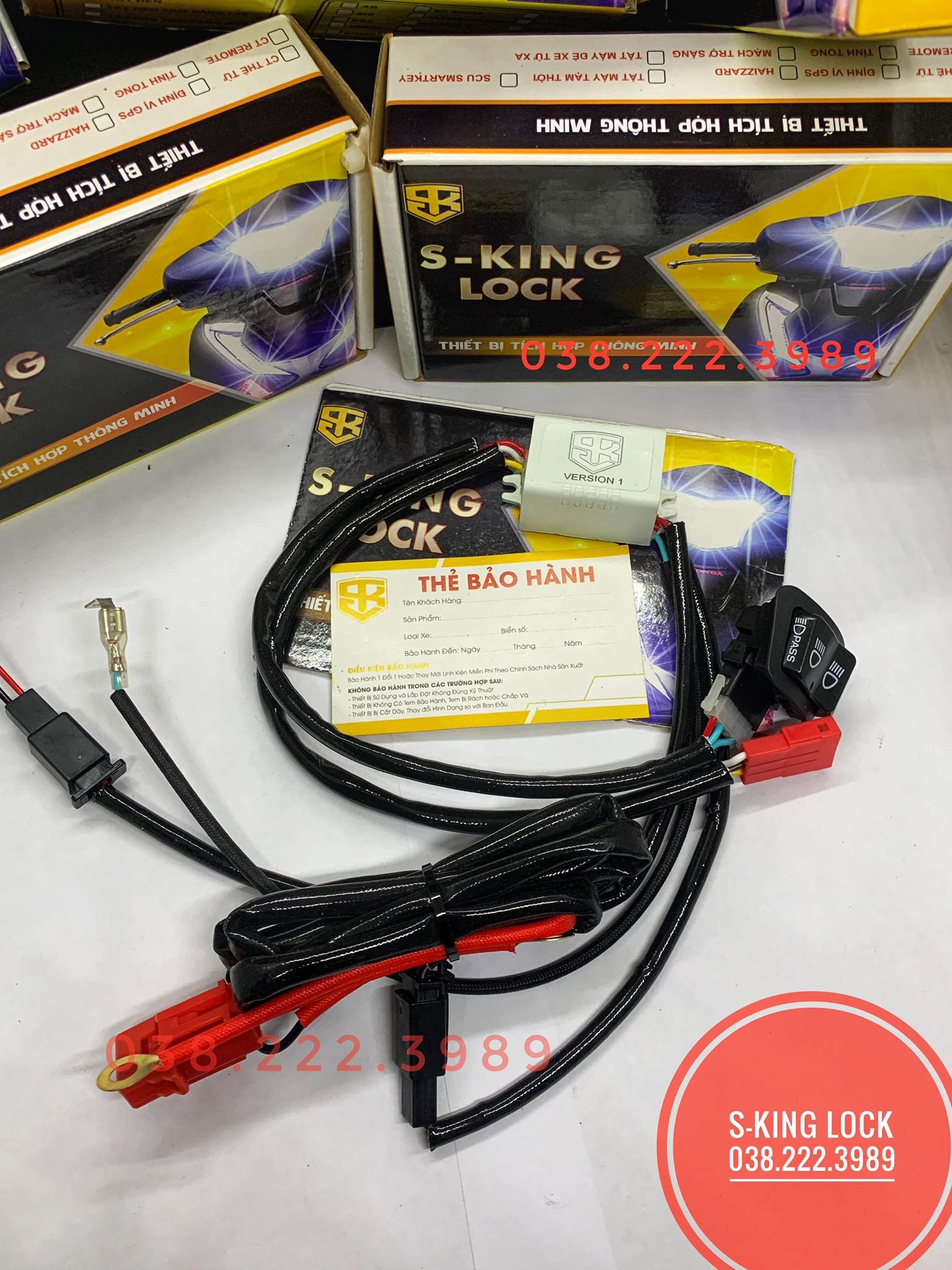 Mạch passing sh gắn đèn trợ sáng cho xe máy honda | s-king lock - mẫu v1.0