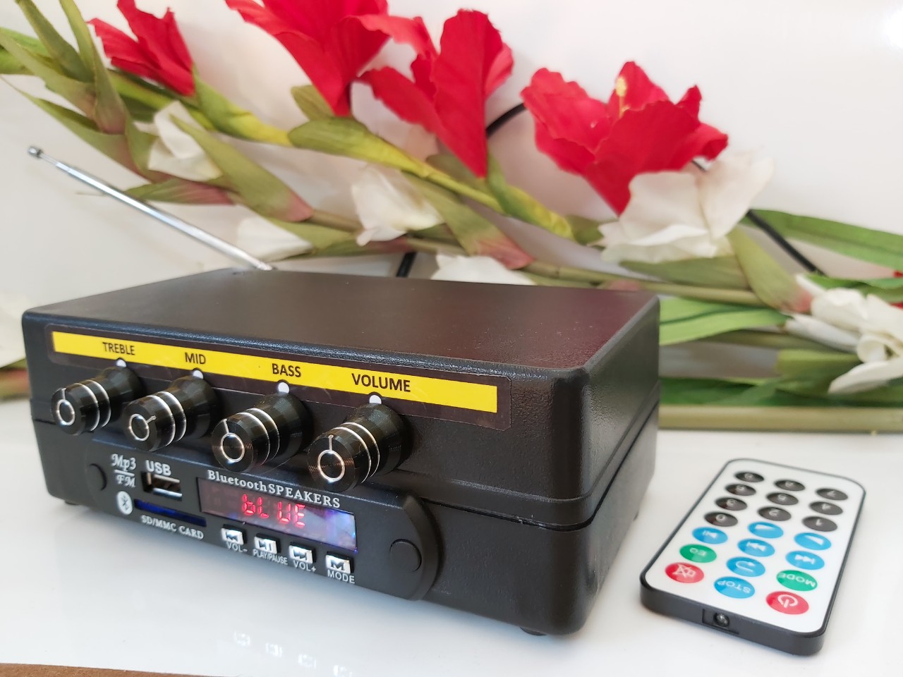 Thiết bị nhận bluetooth pro - tích hợp bộ nâng tiếng -nguồn auto volt