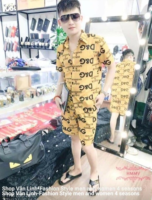 Nguyen nam fashion 💝 đẹp xuất sắc 💝 bộ quần áo pizama nam chất liệu kate thái cực hot